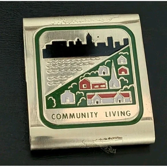 Vintage Boy Scout Belt Loop Community Living Award Metal Medal