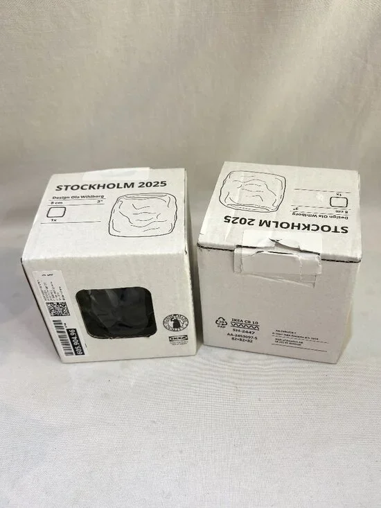 Pair of IKEA Stockholm Tealight Votive Candle Holders Designed by Ola Wihlborg
