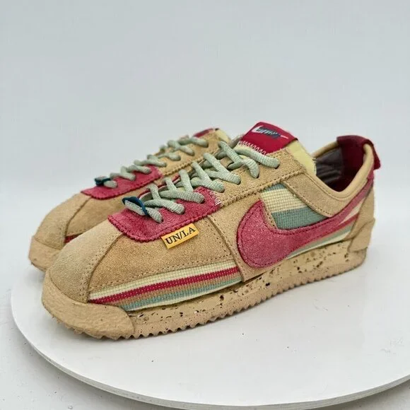 Nike Cortez Union Men Size 5 Women 6.5 DR1413-200 Sesame Clay Dutch Green Shoes