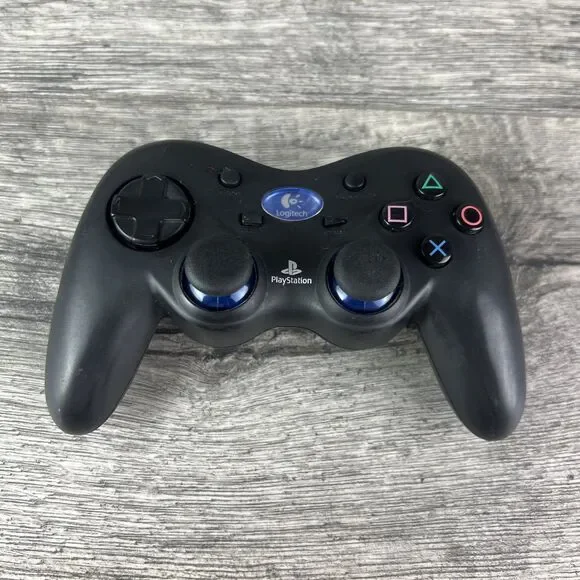 Logitech PlayStation 2 Wireless Action Controller No Dongle Powers On Not Tested