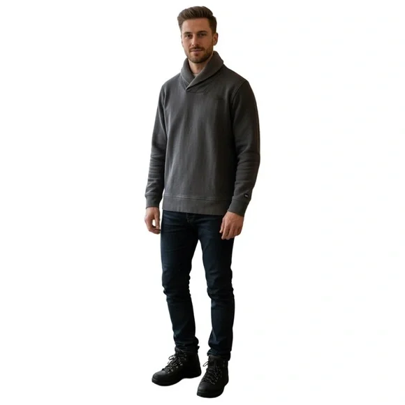 The North Face Men’s Sockeye Shawl-Collar Sweater-Fleece Pullover Size Large