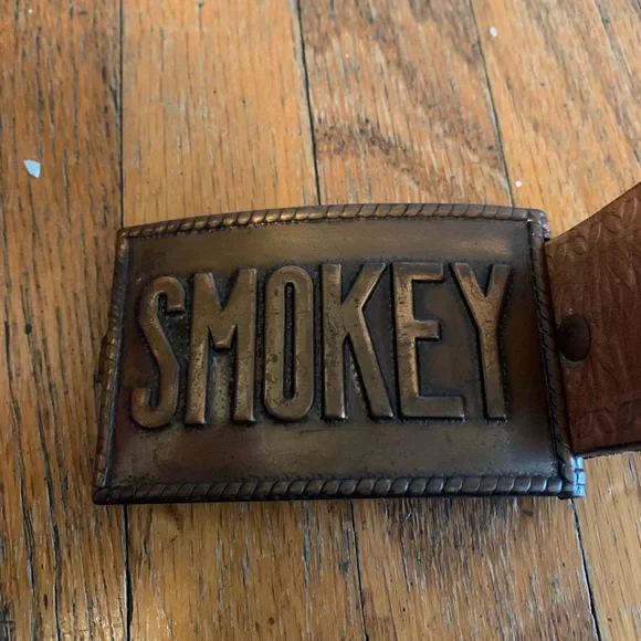 Vintage Kids Smokey the Bear Belt w/Buckle