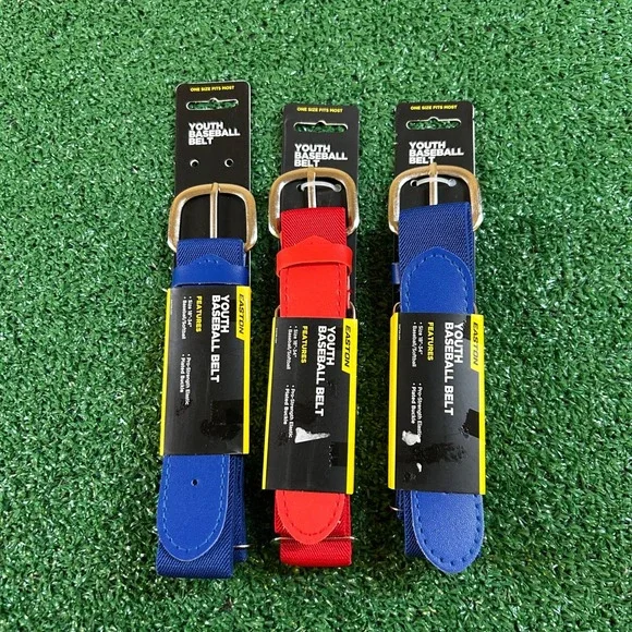 Easton Youth Baseball Belt Lot of 3 Elastic Pro-Strength Buckle Size 18
