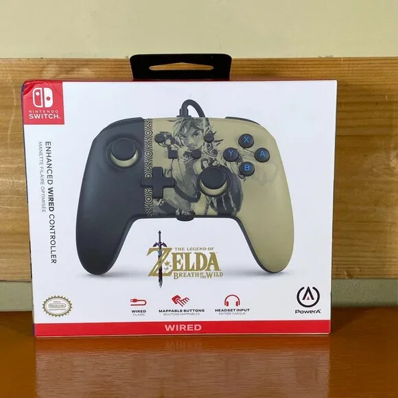 PowerA Enhanced Wired Controller Nintendo Switch Zelda Breath of the Wild