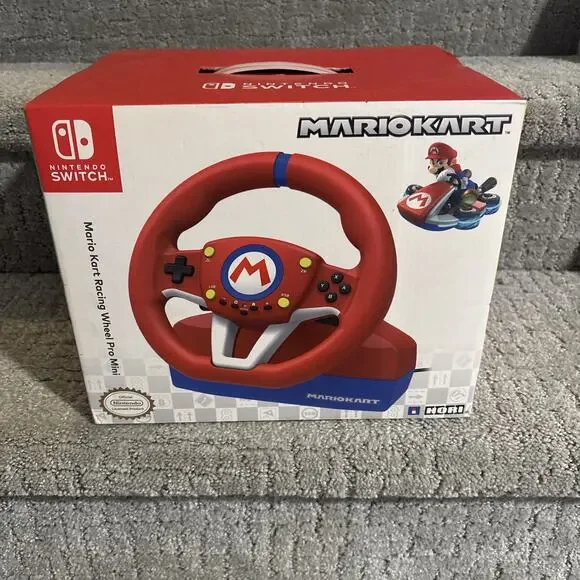 Hori NSW-204U Mario Kart Racing Wheel Pro Mini For Nintendo Switch