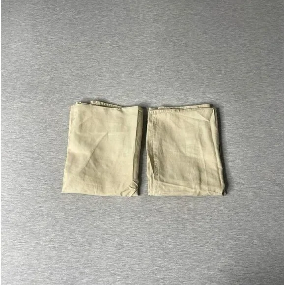 IKEA Nattjasmin Light Beige Queen Size Pillowcase Pillow Covers 2 PCS. Set