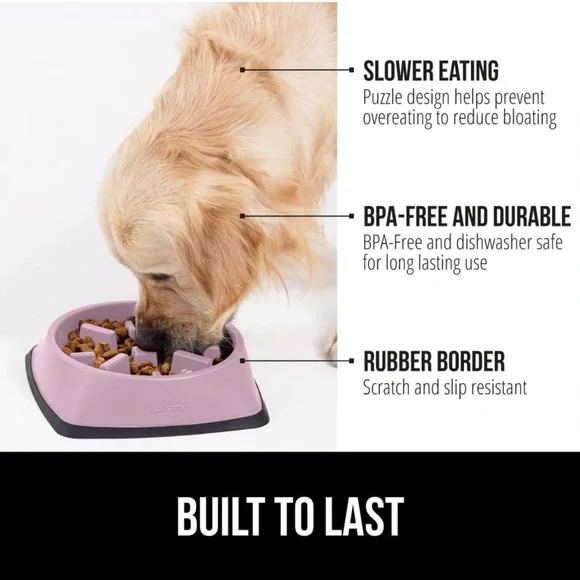 Slow Feeder Cat and Dog Bowl. Hold 1 cup of food. 7.2 inches