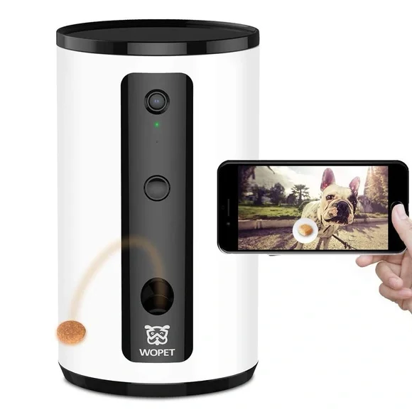 Smart Pet Feeder - White and Black