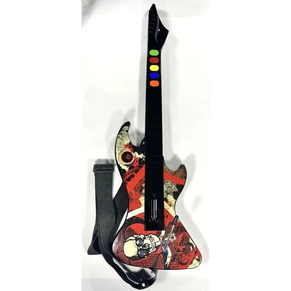 React Reaper RTPS2696 PlayStation 2 Guitar Hero Wireless Guitar No Dongle Tested