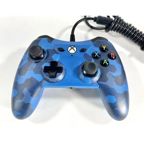PowerA Xbox One Midnight Blue Camo 1503455-01 Wired Controller Tested