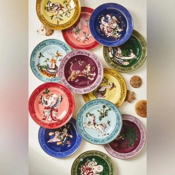 Anthropologie Phannapast Taychamaythakool 12 Days Christmas Partridge