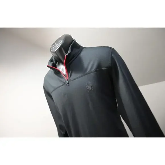 Spyder Fleece Athletic Jacket 1/4‎ Zip Performance Long Sleeve Mens Size XL