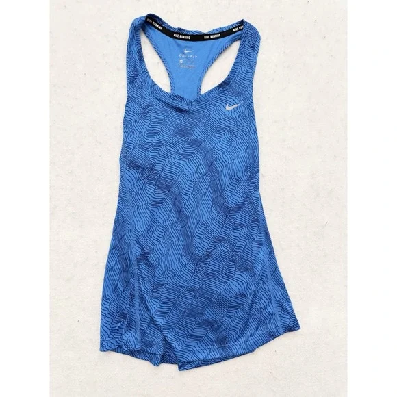 Nike Dri-Fit Racerback Tank Top Women's XS‎ Blue Athletic Training Gym Running