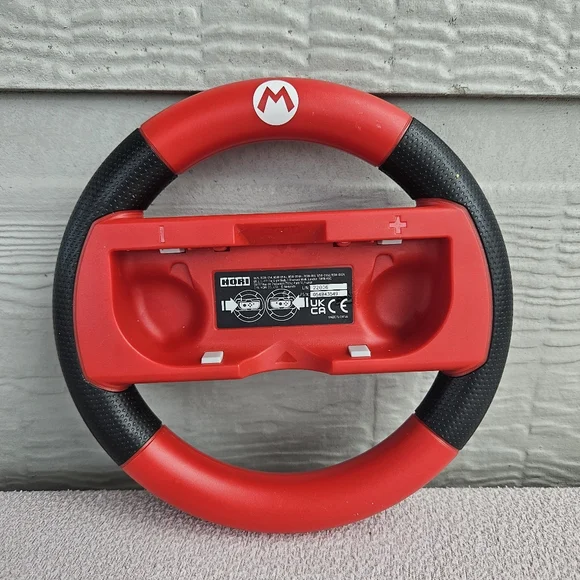 HORI Official Nintendo Switch Mario Kart 8 Deluxe Red Racing Wheel JoyCon Holder