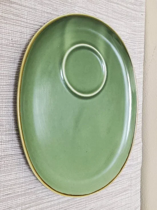 IKEA Cup and Biscuits Plate Holder - Green