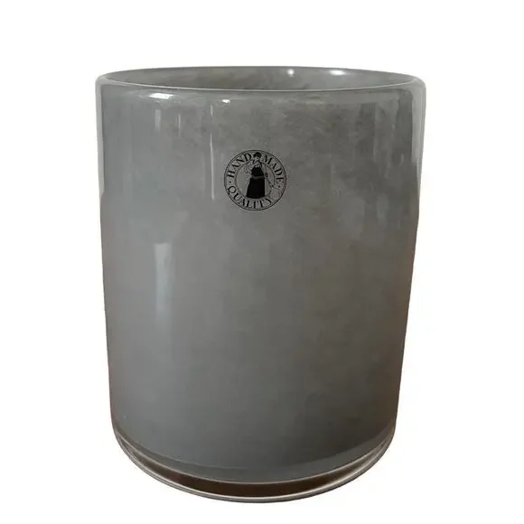IKEA VINDSTILLA Gray Mouth-Blown Tealight Holder 4 ¼ 