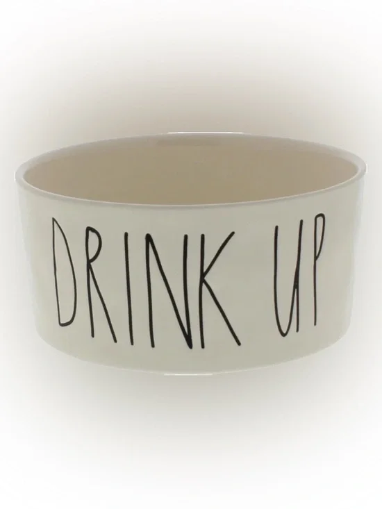 Rae Dunn Medium 'Drink Up' Ceramic Bowl