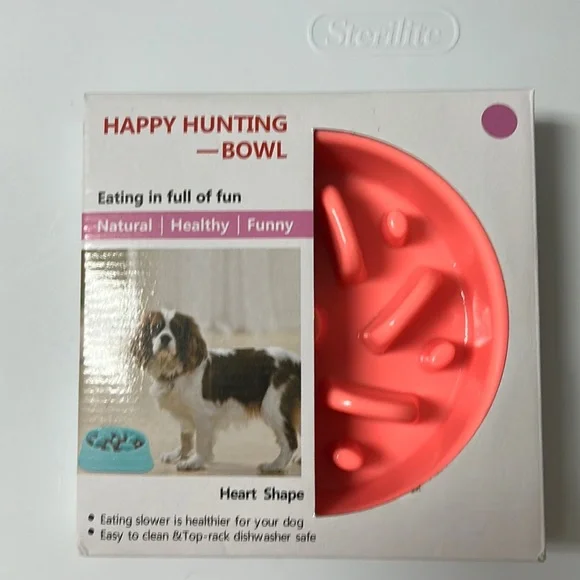 Slow feeder bowl for small dogs. In box, only used once.