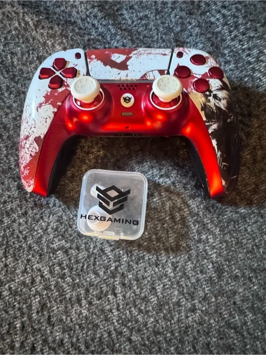 SALE HexGaming Ultimate Blood Zombie PS5 Controller 4 Rear Buttons Works GREAT