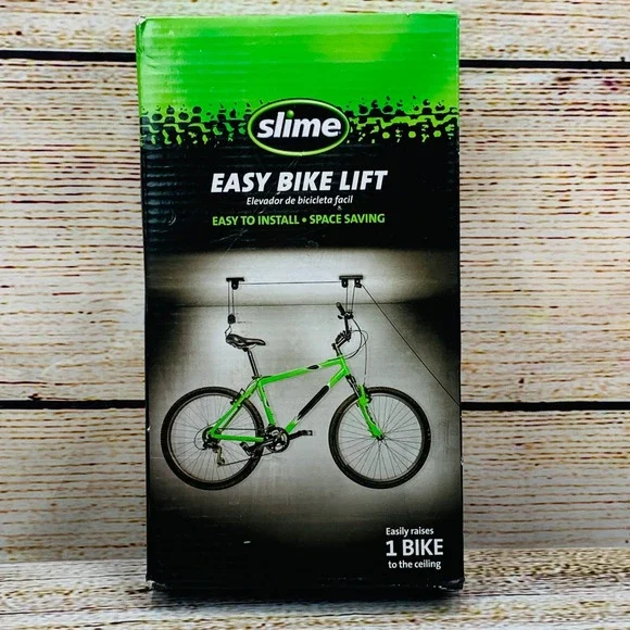 Slime Easy Bike Lift Bicycle Hoist Rack Ceiling Mount‎ Storage for 50 lbs Unused