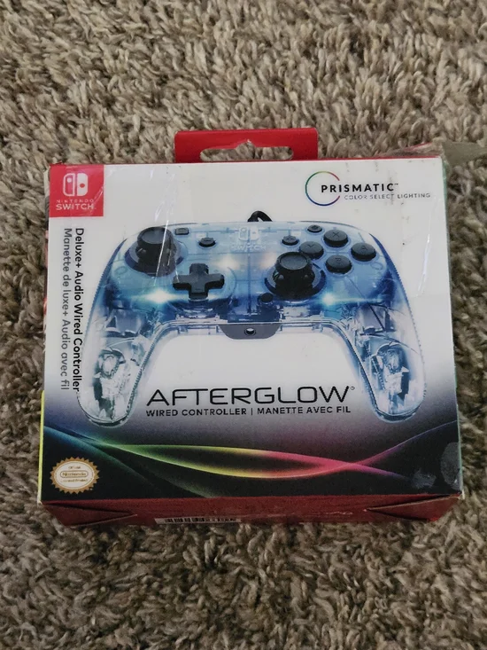 Prismatic Afterglow Deluxe Audio Wired Controller for Nintendo Switch