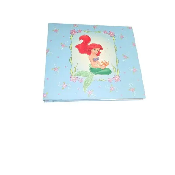 Sandy Lion Disney Princess Ariel 8 X 8 Scrapbook Album Blue 10 Pages
