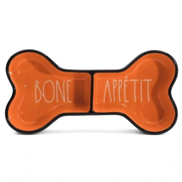 Rae Dunn Bone Appetit Glazed Pet Bowl