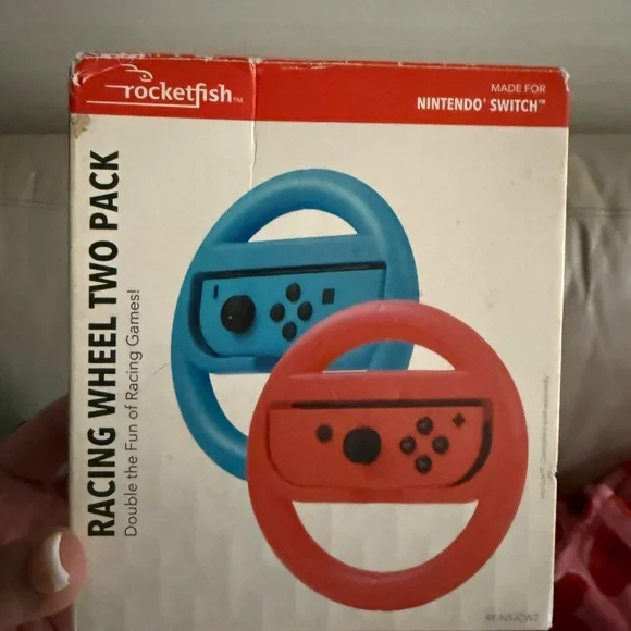 Racing Wheel Two Pack for Nintendo Switch - Red and Blue