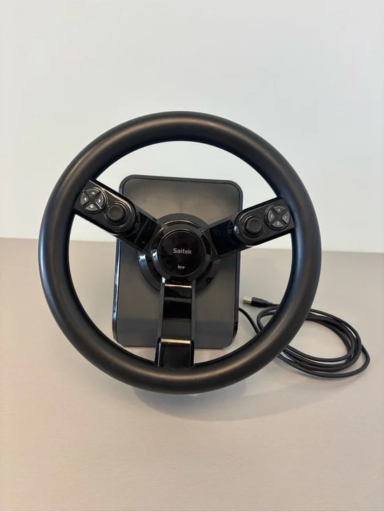 Saitek Racing Wheel Farming Simulator Controller 43216 PC Wired USB Clamp Black