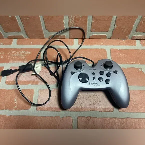 Gravis Eliminator Aftershock Wired USB Gaming Controller for PC.