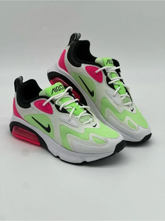 Nike Air Max 200 Women's Sneakers - Neon Green, Pink, White, Black