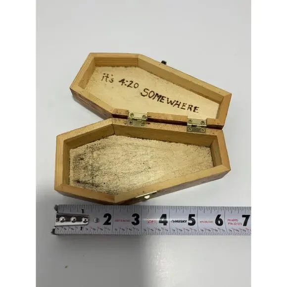 Handmade Wooden Rolling Box - Elegant Storage Solution for Rolling Essentials