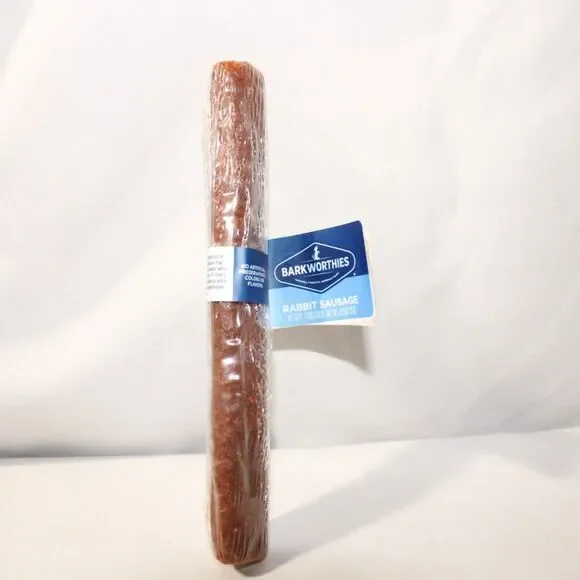 Barkworthies Natural Rabbit Sausage Dog Treat Chew 6