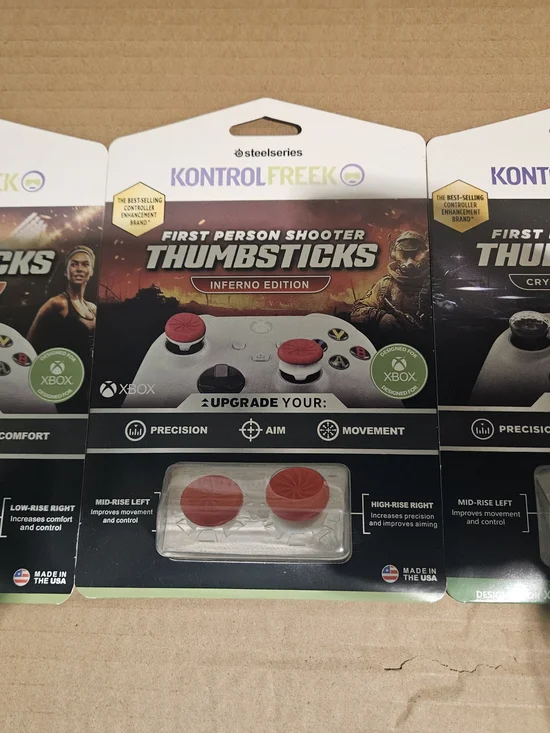 KontrolFreek Inferno Red Thumbsticks for Xbox - Precision AIM & Movement