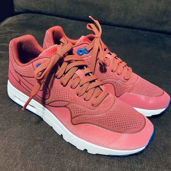 Nike WMNS Women's Air Max 1 Ultra Moire Hot Lava White 3M 704995-800 Fiberglass
