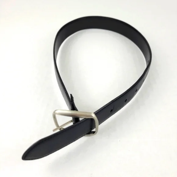 Boy's Black Genuine Belt Leather