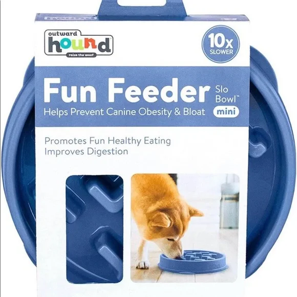 NEW Outward Hound Medium (Mini) Fun Feeder Slo Bowl