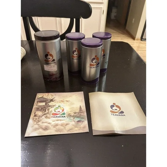 Lot (4) TEAVANA TINS 6-6.75