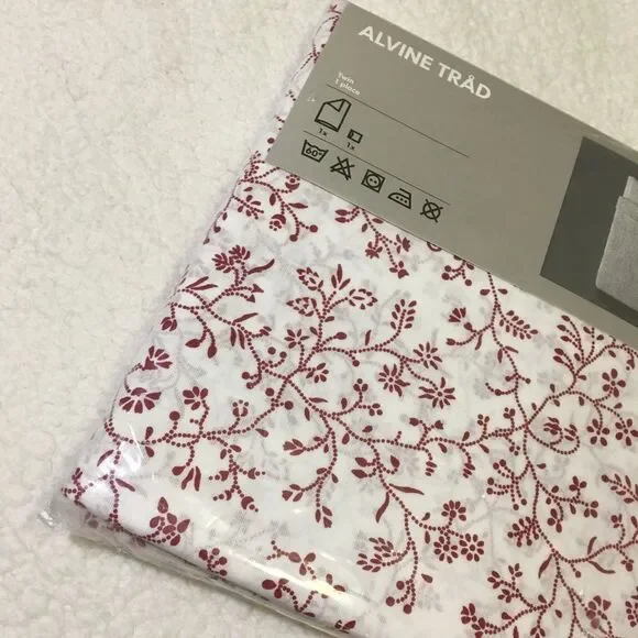 NWT Ikea Alvin Trad Duvet + Sham TWIN