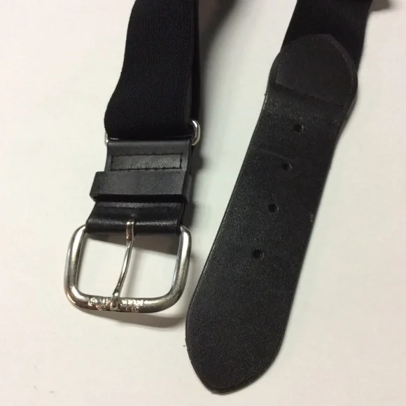 AllStar Youth Black Unisex Baseball Softball Belt