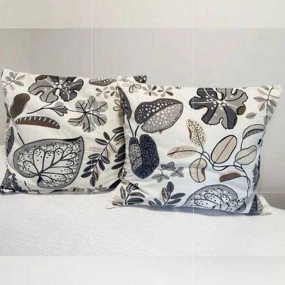 IKEA Botanical Floral Decorative Pillow