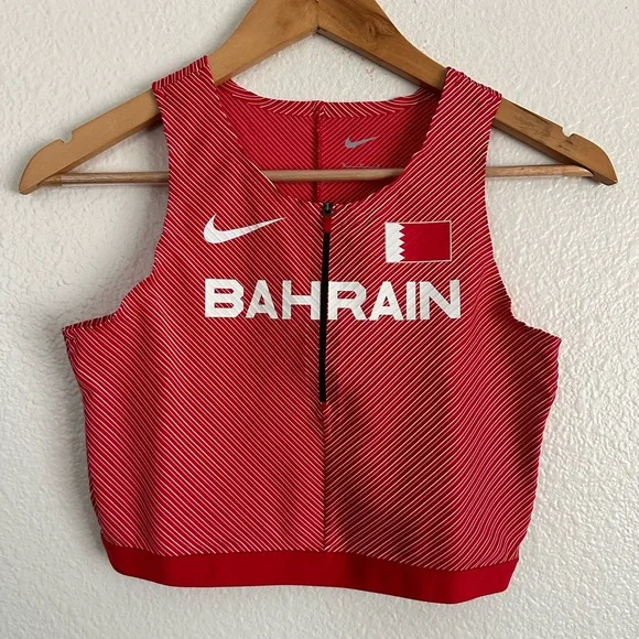 Nike Pro Elite Bahrain Running Track Field Racing Top Singlet Women Size Medium