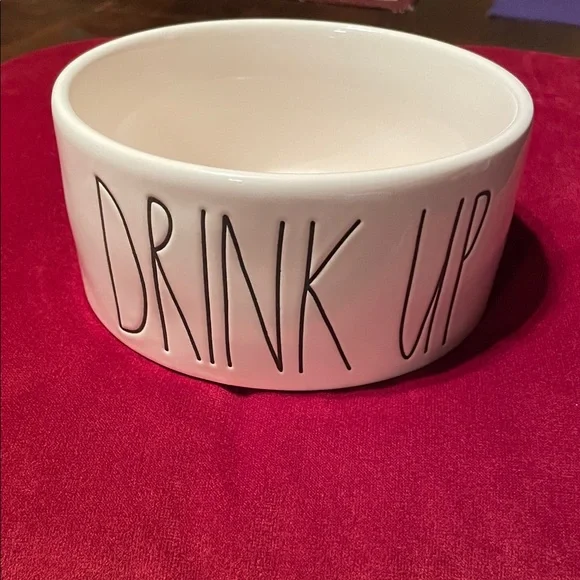 RAE DUNN ARTISAN COLLECTION “DRINK UP” PET BOWL