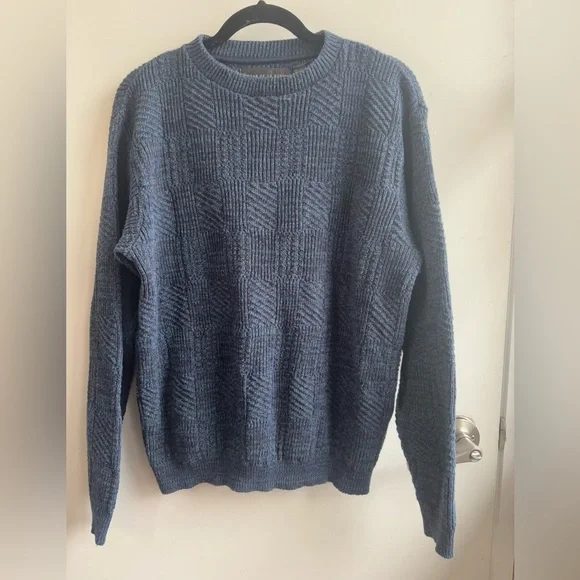 Oscar De La Renta‎ Grandpa Crewneck Sweater small vintage 90’s retro winter