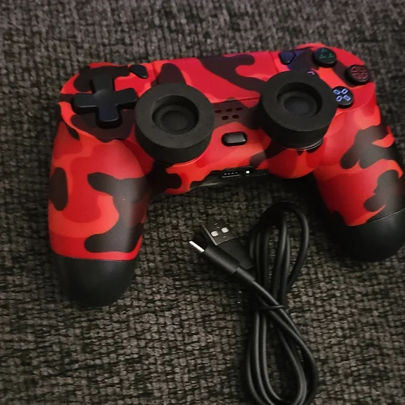 Red Camo Wireless Game Controllers
