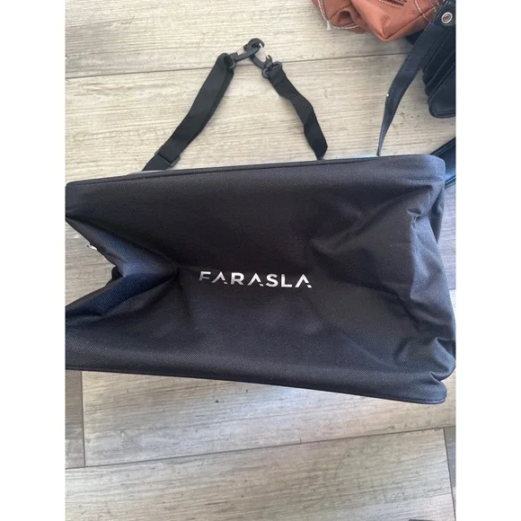 FARASLA Black Water Resistant Travel Car Organizer Bag with‎ Straps