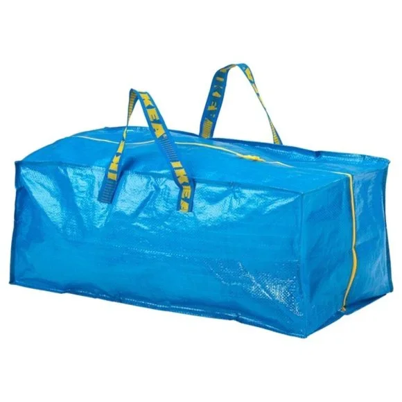 Set of 4 - Frakta Large 19 Gallon Blue IKEA Zip Bags