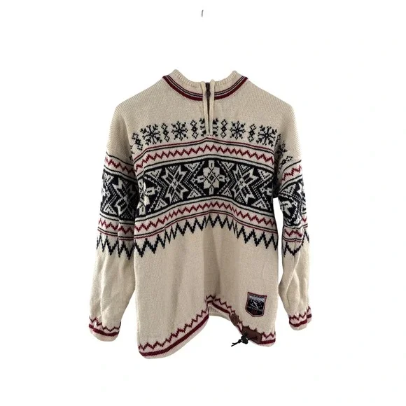 Dale of Norway Sweater Men M Cream Lake Placid 1932 Olympic Windstopper Zip