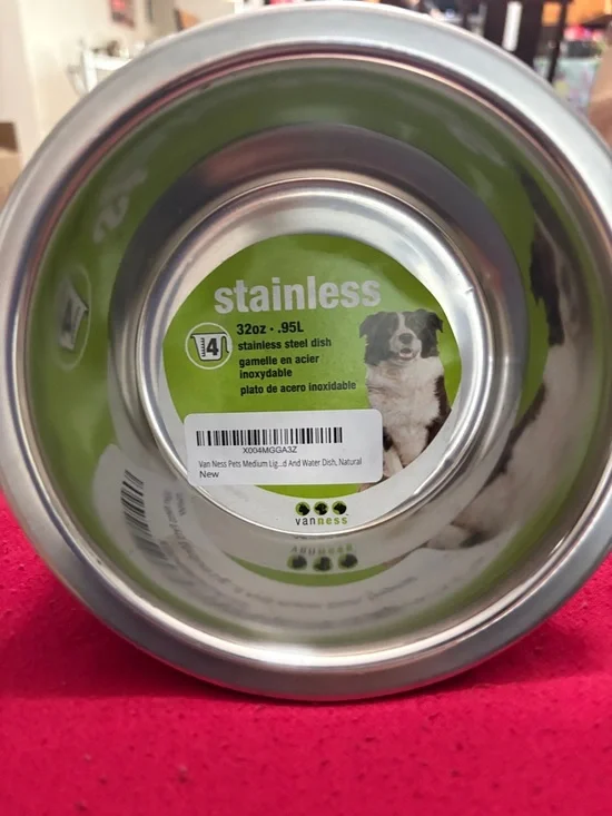 Stainless Steel Dog Bowl - Silver