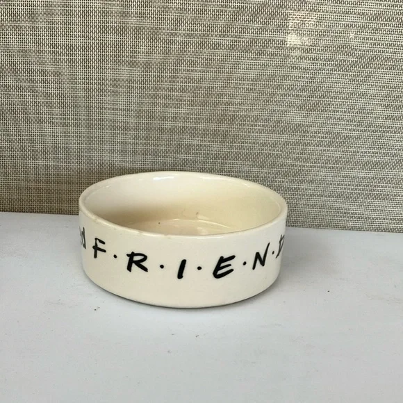 Friends TV Show Pet Bowl Ceramic I Love My Four Legged 🐾 F.R.I.E.N.D.S